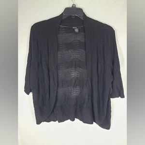 Thesis Black Women's Cardigan Sweater Size 1X